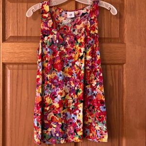 CAbi Luisa Floral tank size Med